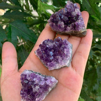 Deep Purple Amethyst Cluster From Uruguayan, Amethyst Geode, Raw Amethyst