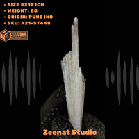 8g Natural Scolecite Mineral Cluster | Zeolite Healing Crystal from India