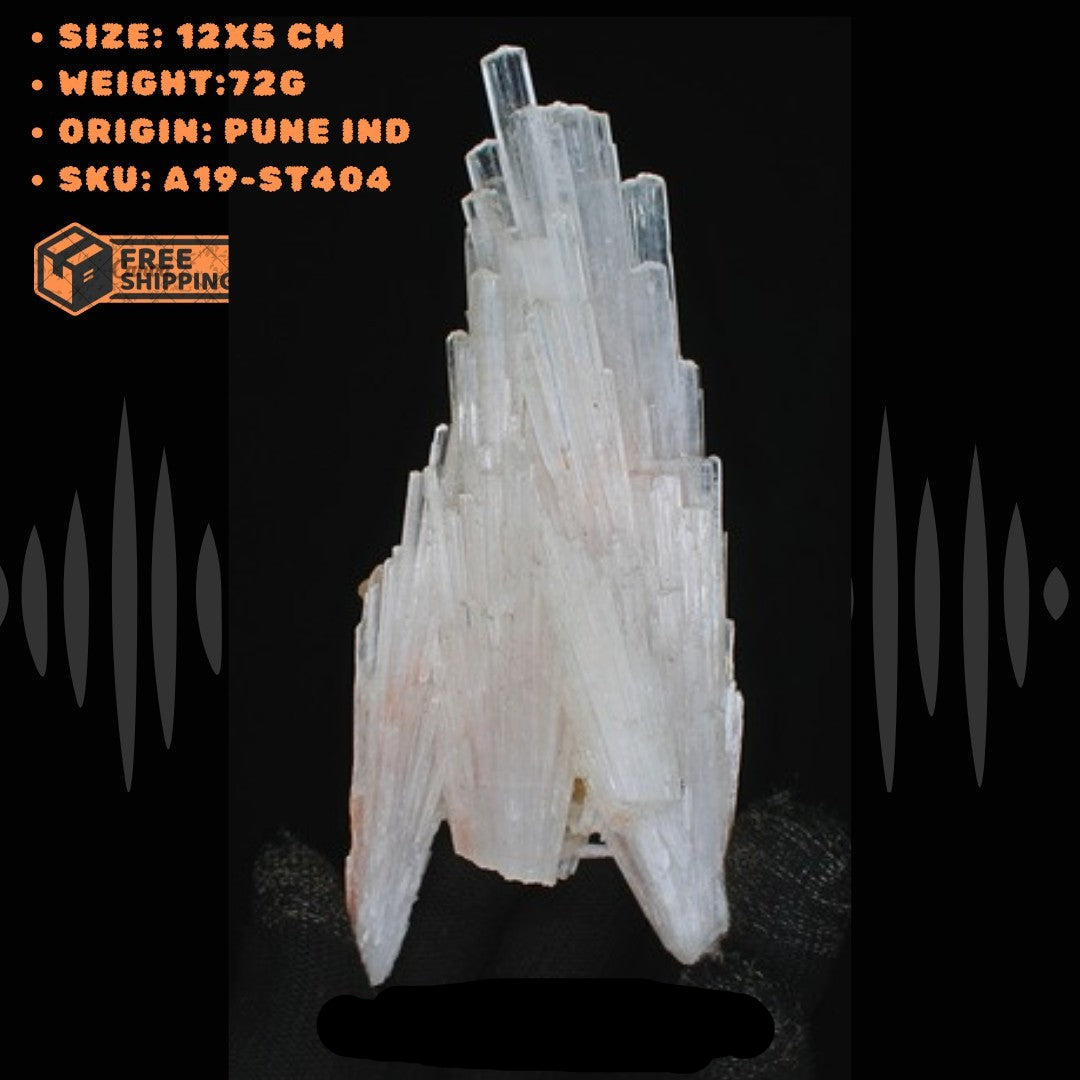 Natural Scolecite Cluster 72g White Zeolite Mineral Specimen India