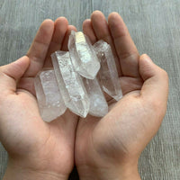 1/2 Lb Quartz Crystal Point Collection, 1.5" - 3.5" Natural Clear Quartz Points