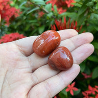 Grade A++ Red Jasper Tumbled Stones, 0.8"-1.25" Tumbled Red Jasper,Pick How Many