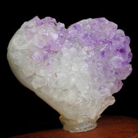 Heart Amethyst Crystal 632g Rare Collector Display Stone from Brazil