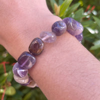 Wholesale Grade A++ Gemstone Nugget Bracelet, Choose from 18 Gemstone Types