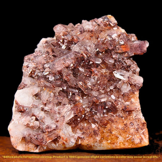 110g Natural Phantom Quartz Cluster 6x5.5cm Crystal Mineral from India