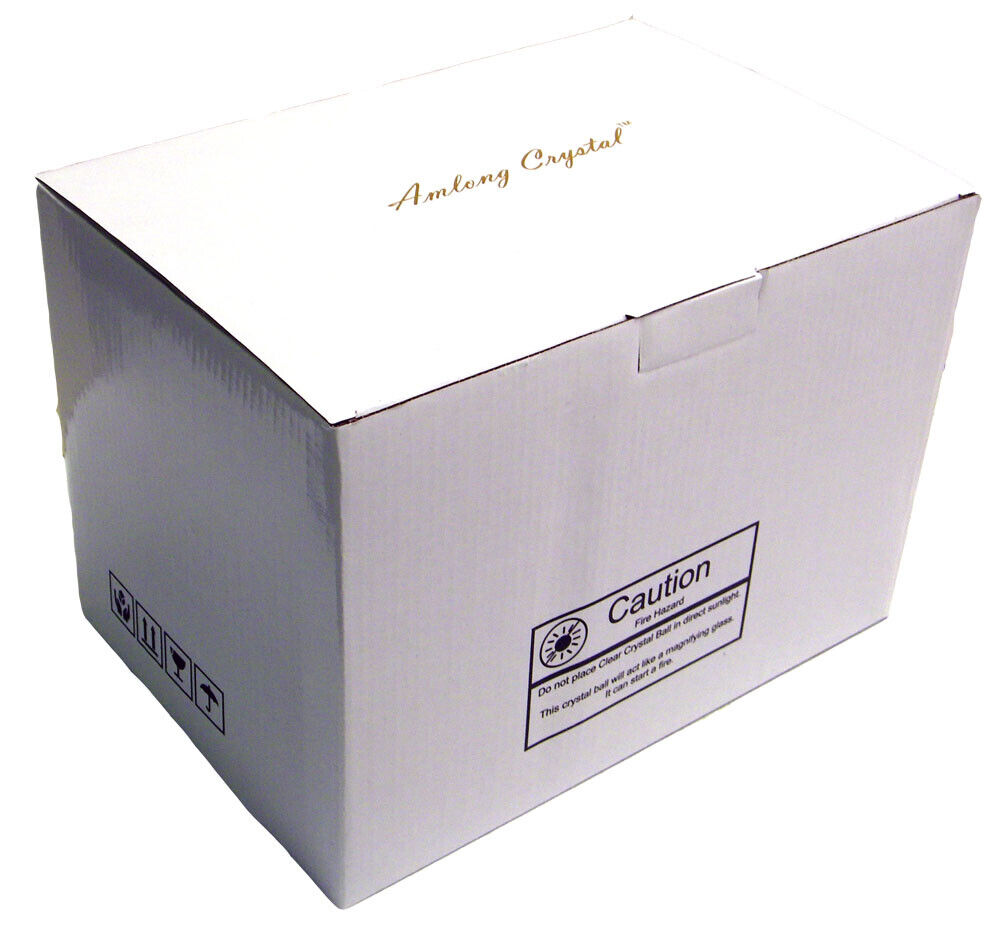 Amlong Crystal Meditation Divination Sphere Crystal Ball with Wood Stand