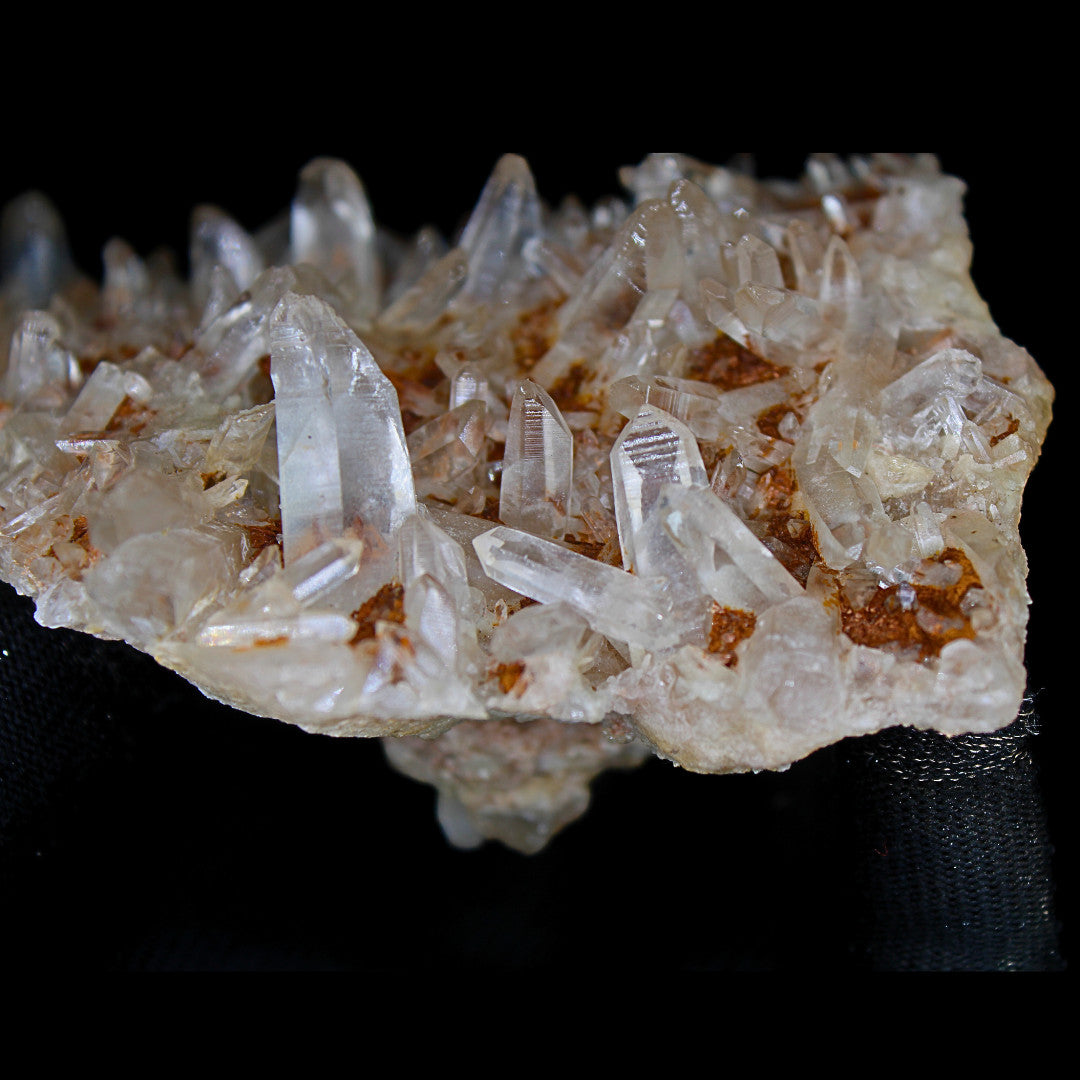 420g Stunning Natural Clear Red Quartz Crystal Cluster Point Mineral Specimen