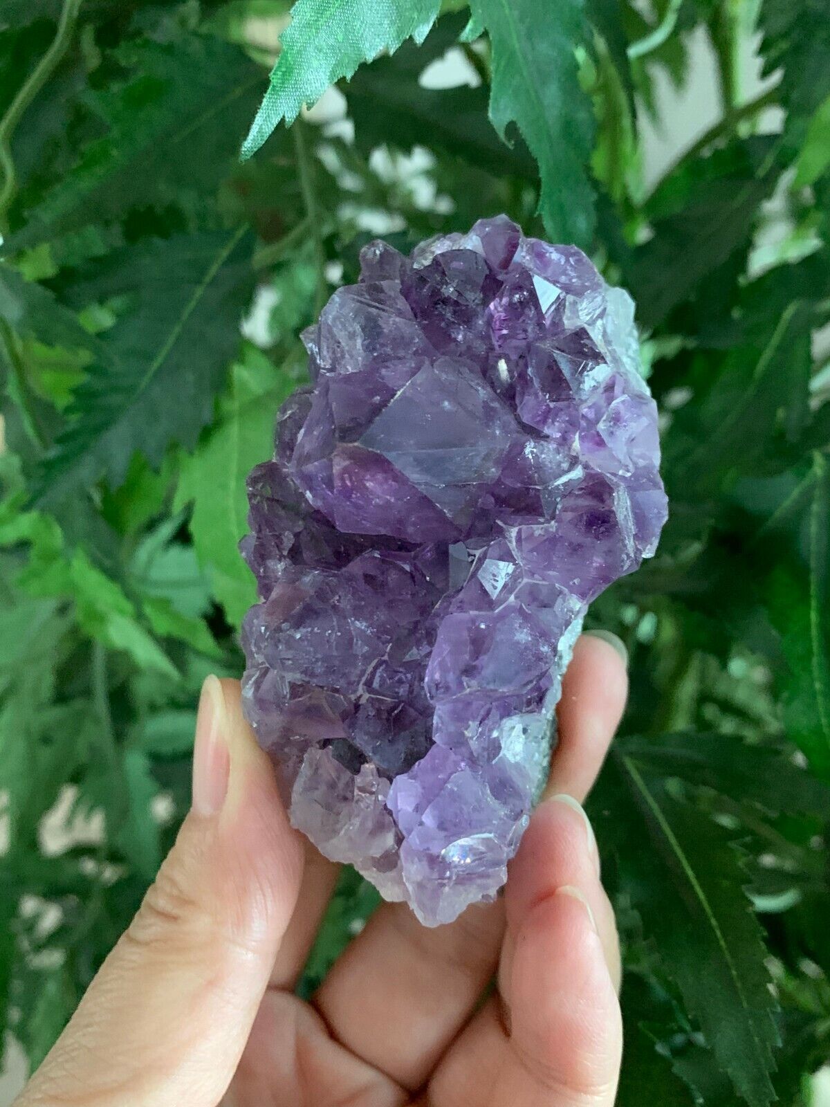 Deep Purple Amethyst Cluster From Uruguayan, Amethyst Geode, Raw Amethyst