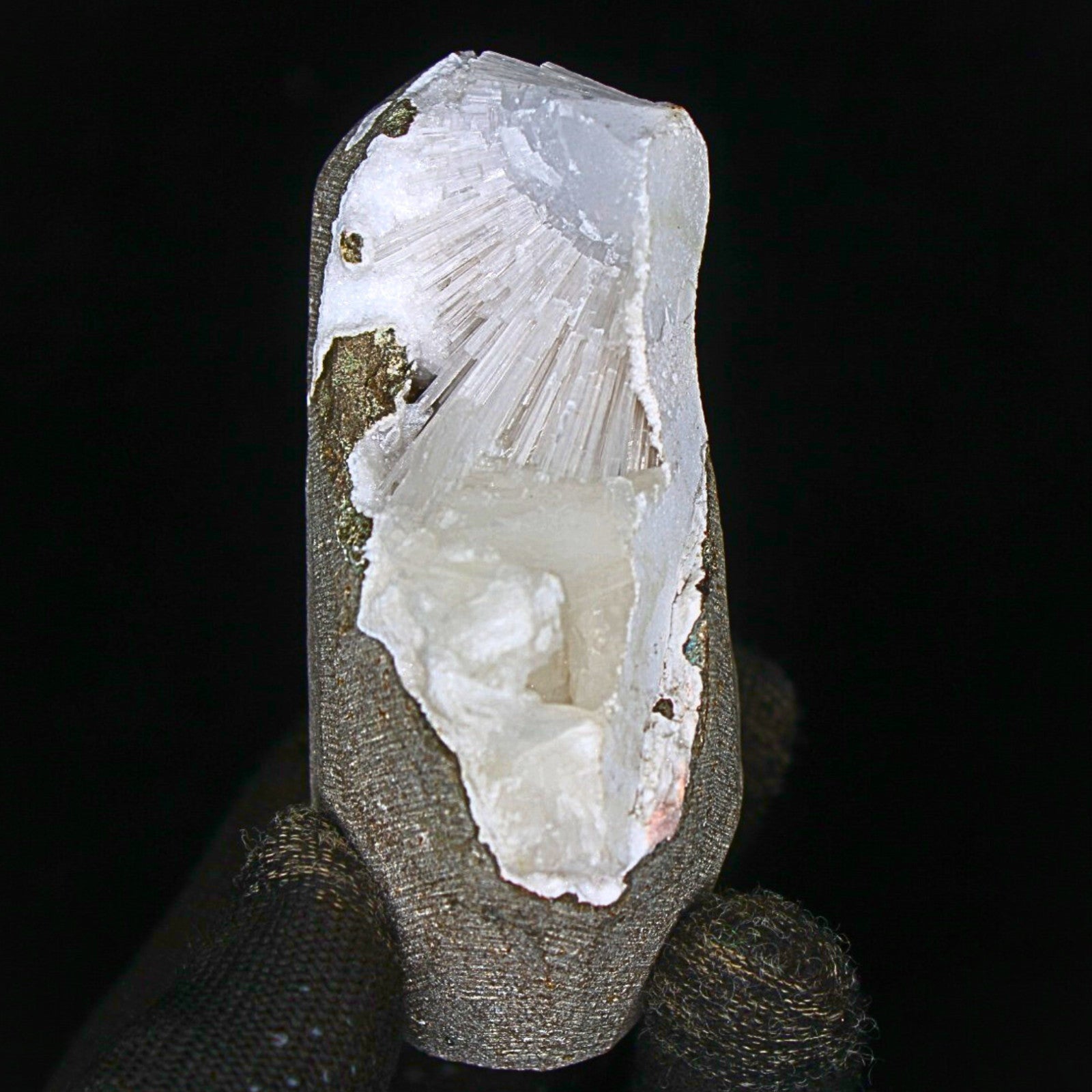 Natural Scolecite Geode & Stilbite Cluster 7x6cm High Vibration Healing  230g
