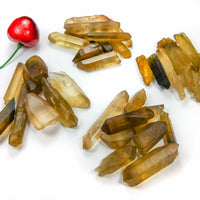 Natural Untreated Citrine Crystal Point (3 pcs ) from Congo Rough Raw Stones