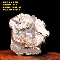 Himalayan Clear Quartz 67g | Crown Chakra Reiki Healing Crystal Cluster India