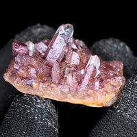 103g Red Phantom Quartz Crystal Cluster Rare Collector's Mineral India