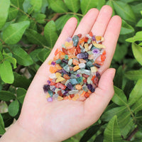 Assorted Semi Tumbled Gemstone Mini Chips 3-10 mm, Tiny, Mixed Chips Bulk Lot
