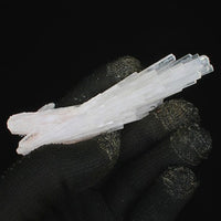 Natural Scolecite Crystal Cluster 26g White Zeolite Mineral from India