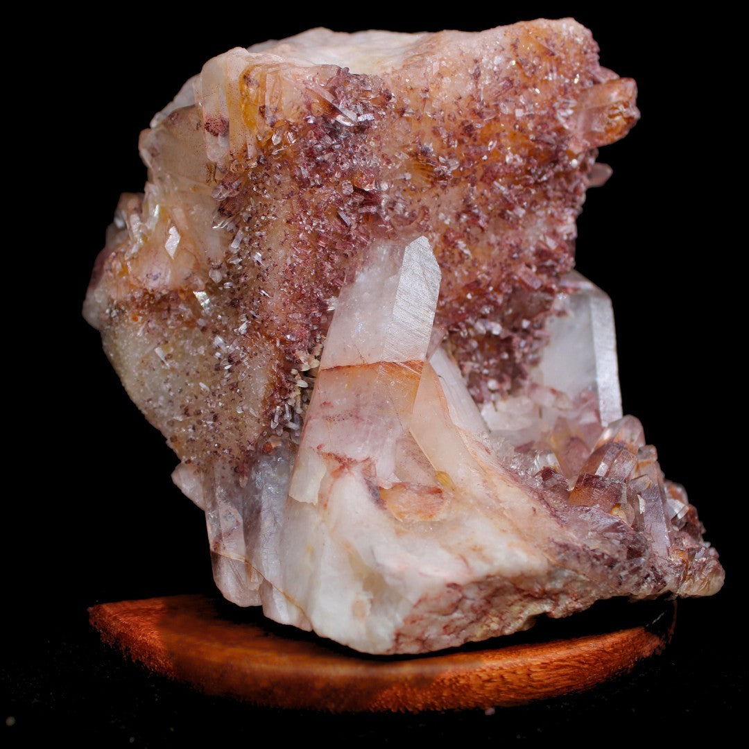 Rare Phantom Quartz Cluster 2.2kg Giant Natural Specimen 17x12cm India