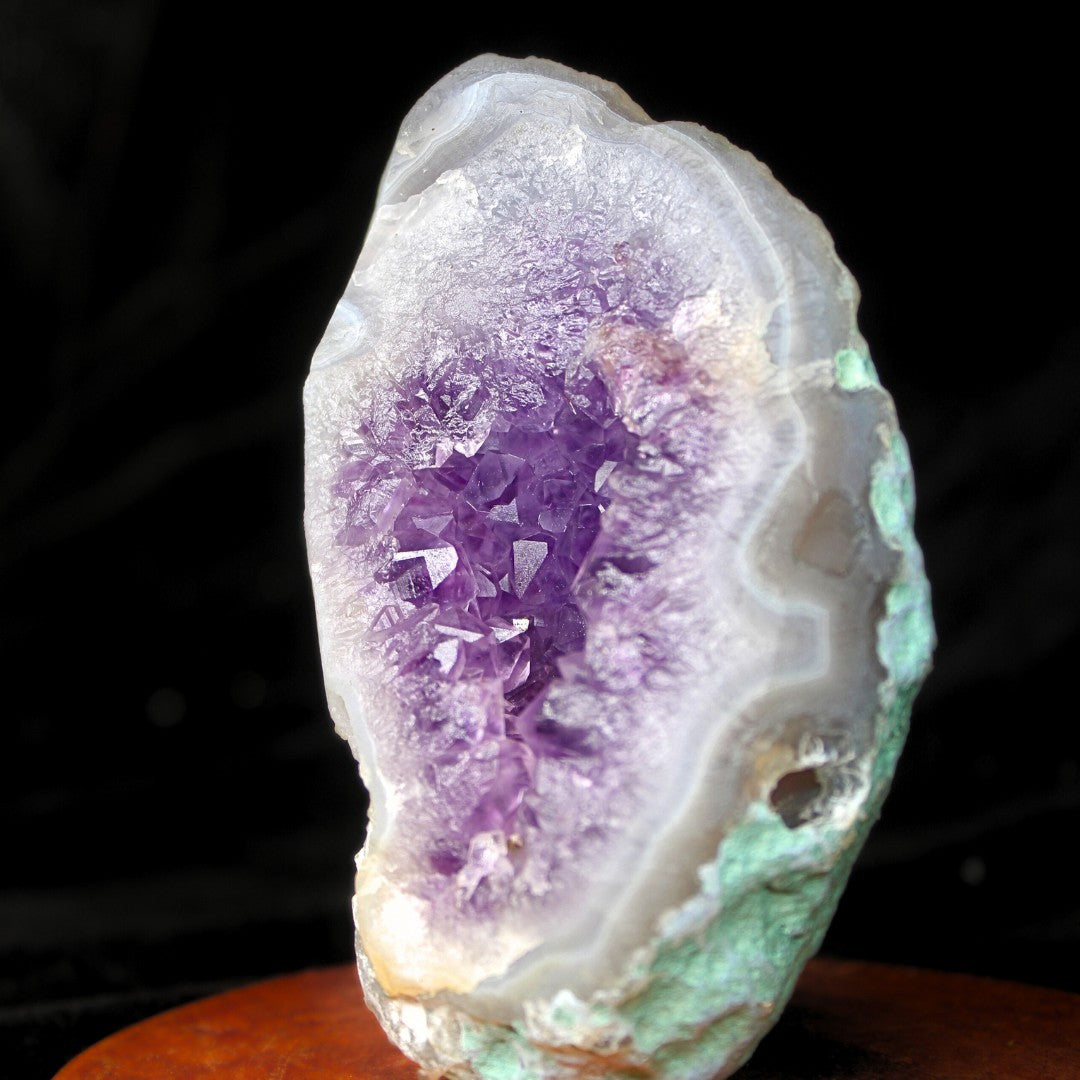 Natural Amethyst Cluster Stone 312g 11x7 cm Deep Purple Healing Crystal