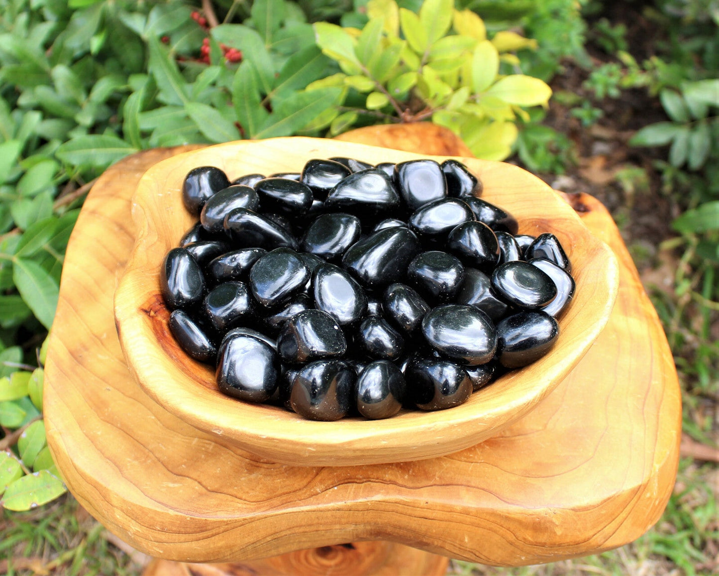 1/4 lb Bulk Lot: Black Obsidian Tumbled Stone (Crystal Healing Reiki) 4 oz