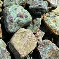 5 lb CLEARANCE Natural Rough Ruby Zoisite Wholesale Bulk Lots (Raw Ruby Zoisite)
