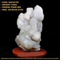 Rainbow Quartz Cluster 930g 16x10cm Natural Healing Crystal Specimen India