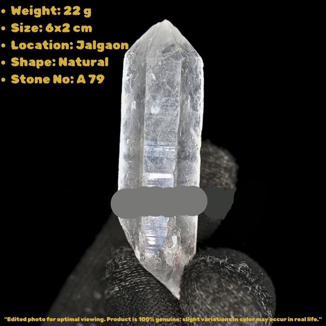 Natural Himalayan Clear Quartz 22g Terminated Crystal Point from India
