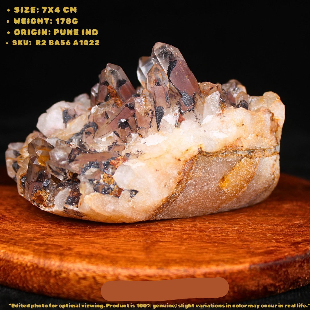 Natural Phantom Quartz 178g 7x4 cm Rare Inclusion Crystal for Healing crystals