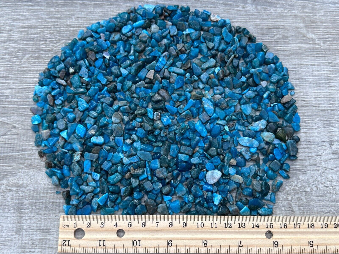 Grade A++ Apatite Semi Tumbled Gemstone Mini Chips 4 - 8 mm, Wholesale Bulk Lot