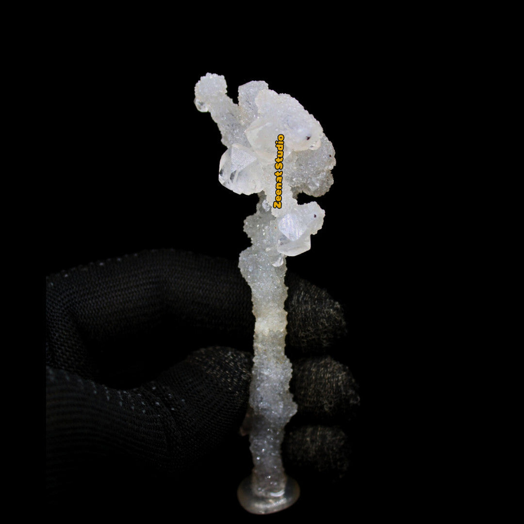 Apophyllite Cube Cluster Tower Shape 11cm 150g Natural Mineral Specimen Repaired