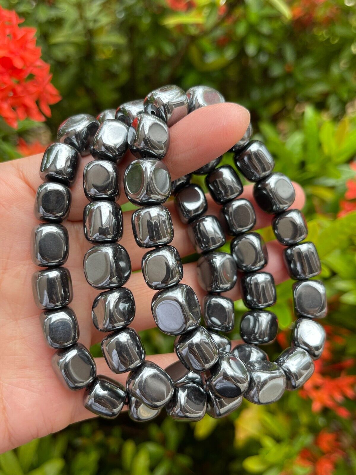 Wholesale Grade A++ Gemstone Nugget Bracelet, Choose from 18 Gemstone Types