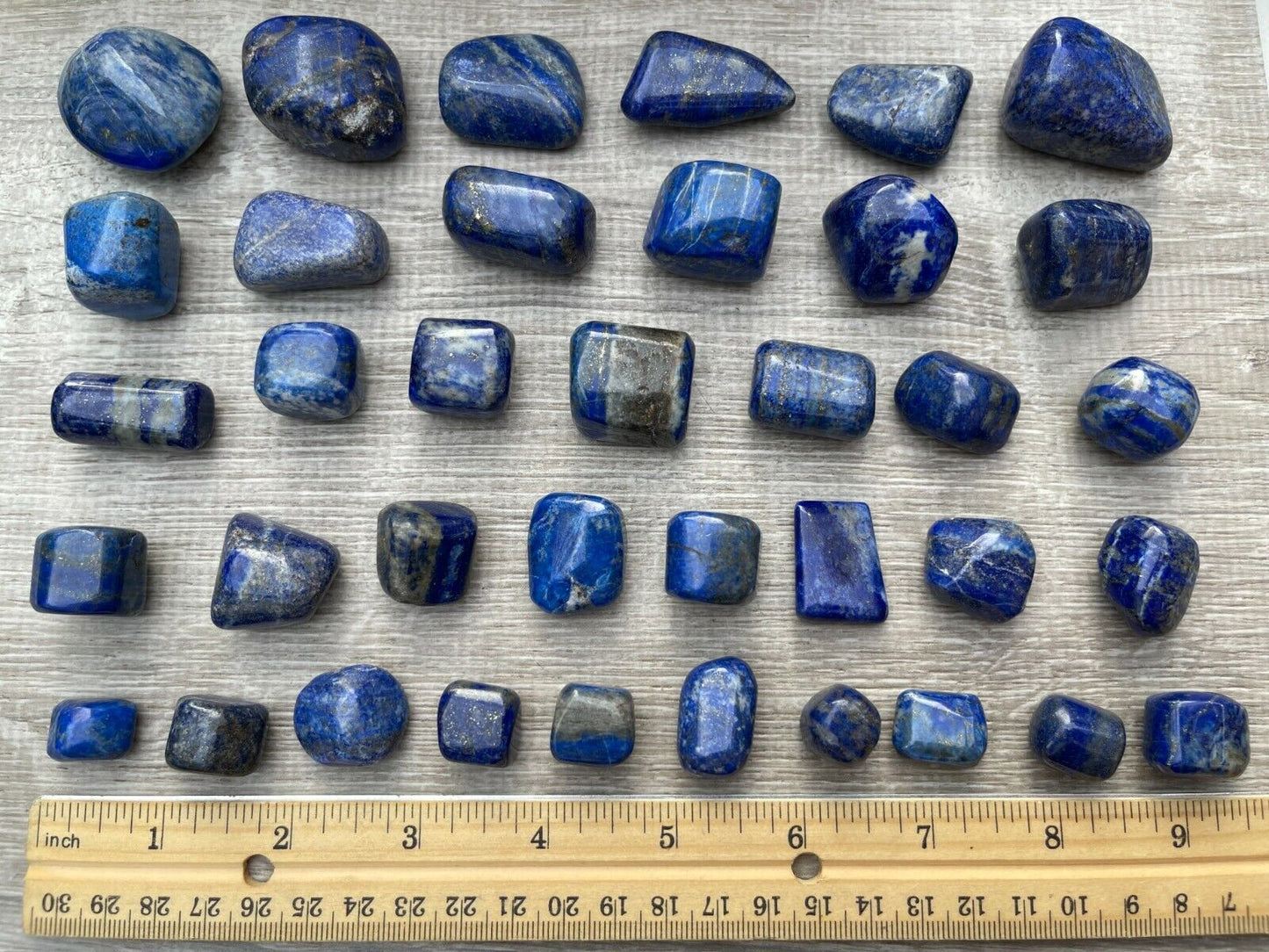 Grade A++ Lapis Lazuli Tumbled Stone, 0.65-1.5 Inch Lapis Crystal,Wholesale Bulk