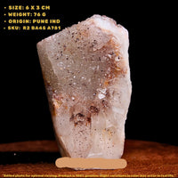 Phantom Quartz Crystal Cluster 75g 6x3 cm Natural Healing Stone from India