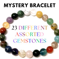 8 mm Bead Gemstone Bracelets: BUY 3 GET 1 FREE! (Stretch Crystal Bead Bracelets)