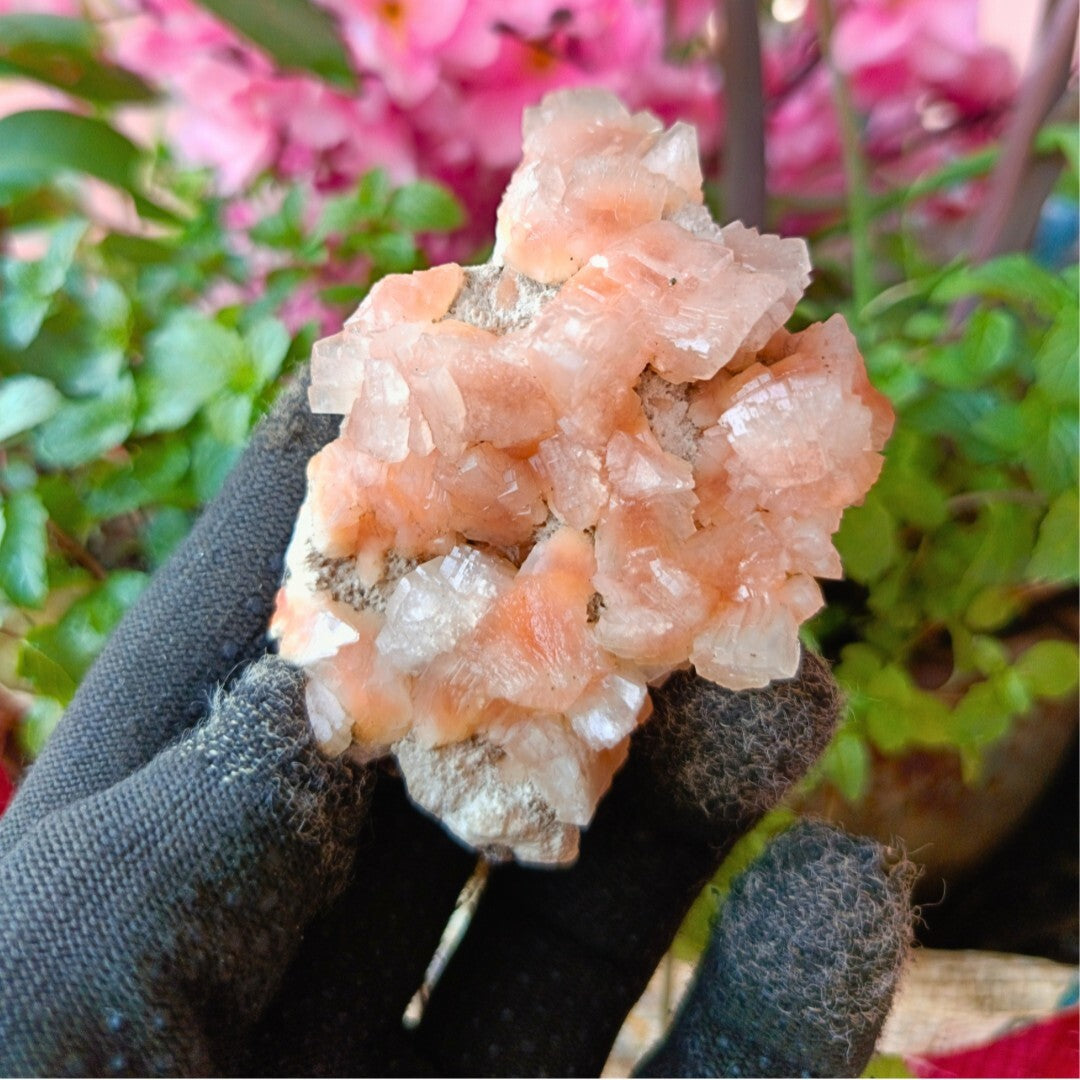 Natural Stilbite & Heulandite Healing Crystal Mineral Energy Stone 100g