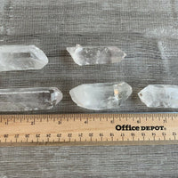 1/2 Lb Quartz Crystal Point Collection, 1.5" - 3.5" Natural Clear Quartz Points