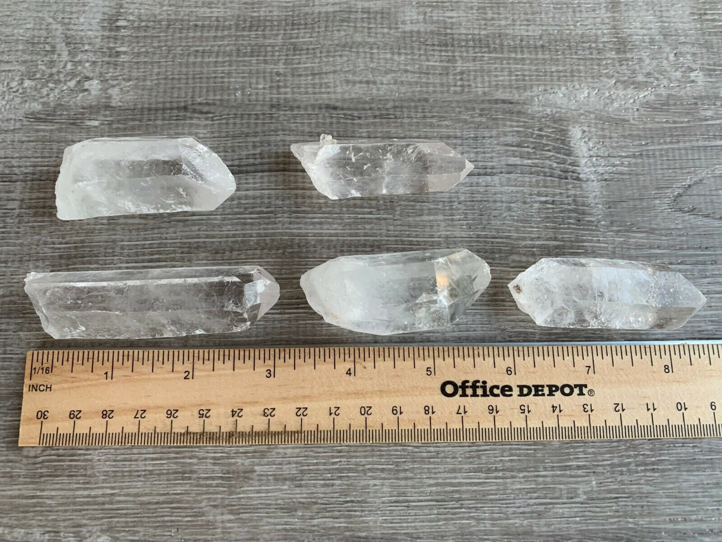 1/2 Lb Quartz Crystal Point Collection, 1.5" - 3.5" Natural Clear Quartz Points