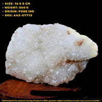 Apophyllite Healing Crystal 560g 16x8cm Natural Cluster for Calm Clarity