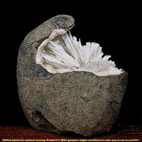 76g Scolecite Geode Natural Needle Crystal Cluster Mineral India