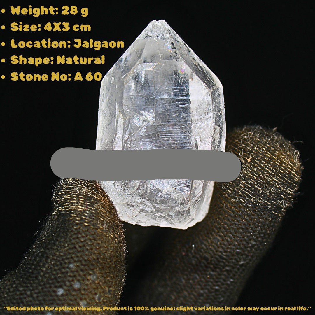 Natural Himalayan Quartz 28g Clear Crystal Cluster Mineral from India