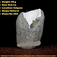 Rare Scolecite Spray in Geode 90g Natural Mineral Specimen India 5x4cm