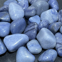 Blue Quartz Tumbled (1 LB) One Pound Bulk Wholesale Lot Polished Natural