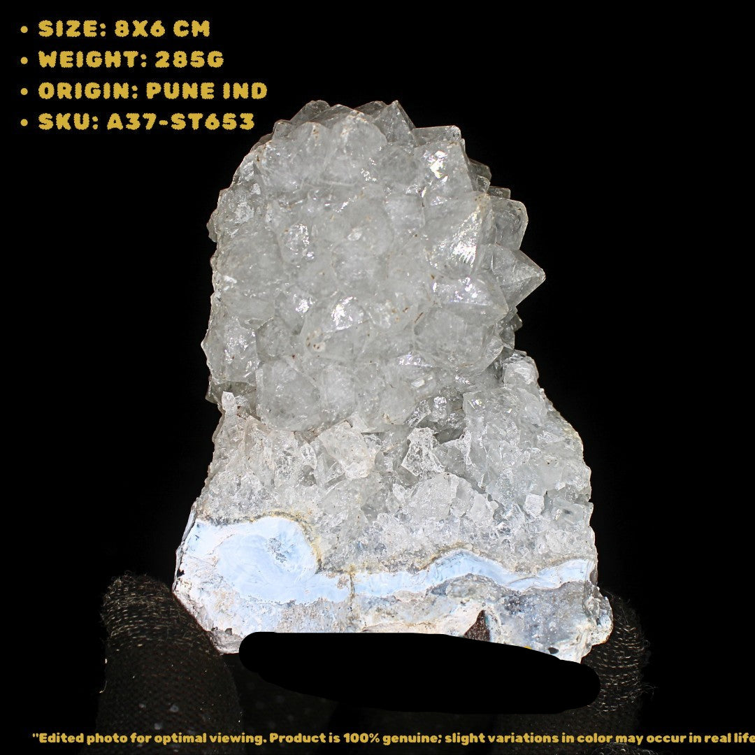 285g Amethyst Cluster Natural Raw Healing Crystal Mineral Specimen India