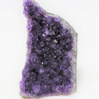 Stunning LARGE Amethyst Cut Base Cluster, Crystal Quartz Geode 8 - 11 oz