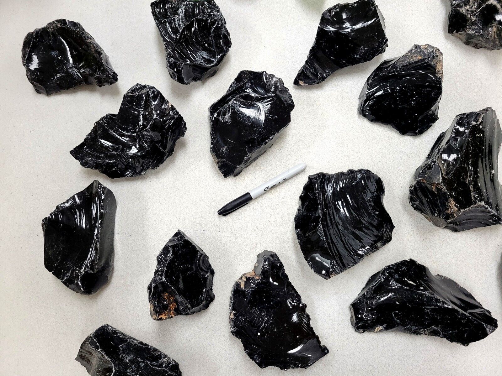 GIANT Black Obsidian Stones Large Raw Healing Crystals Natural Lapidary Rocks