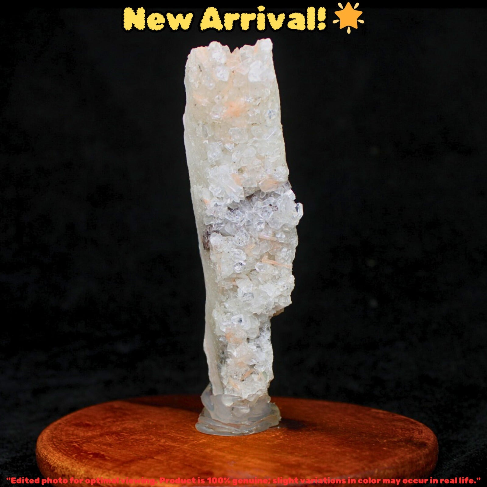 Natural Apophyllite Cluster with Stilbite Healing Crystal 100g 11x3cm