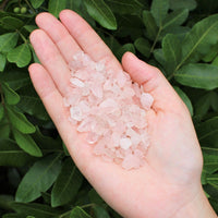 Rose Quartz Semi Tumbled Gemstone Mini Chips 6-8 mm, 'A' Grade Wholesale Lots