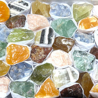 Assorted Calcite & Fluorite Mixed Rough Raw Crystals Wholesale Collection