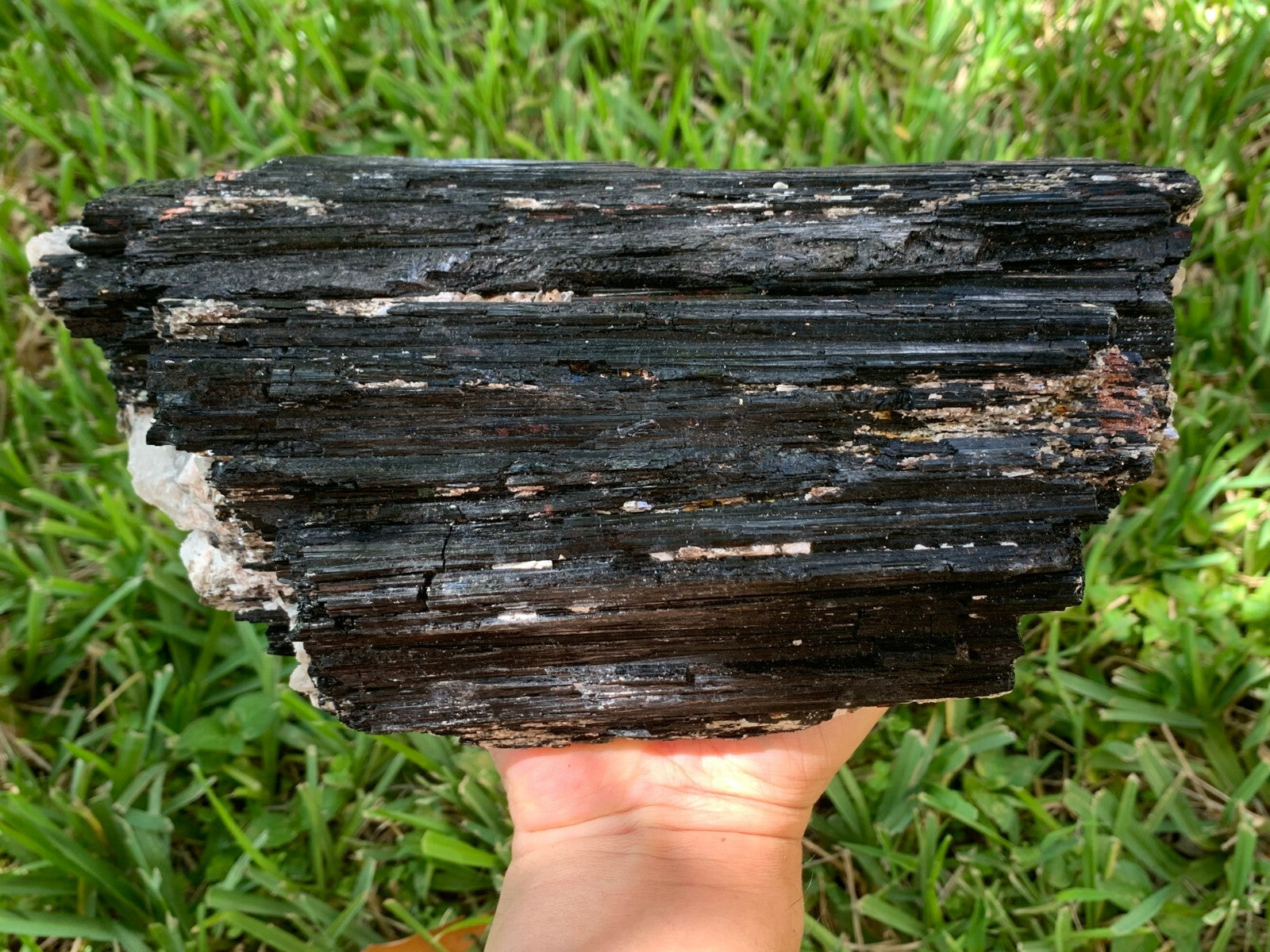 Extra Large Black Tourmaline Chunk / Rod / Log, Natural Rough Black Tourmaline
