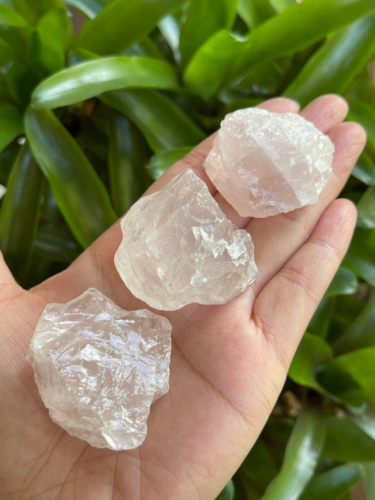Rose Quartz Rough Natural Stones, 1.25-2" Raw Rose Quartz, Wholesales Bulk Lot