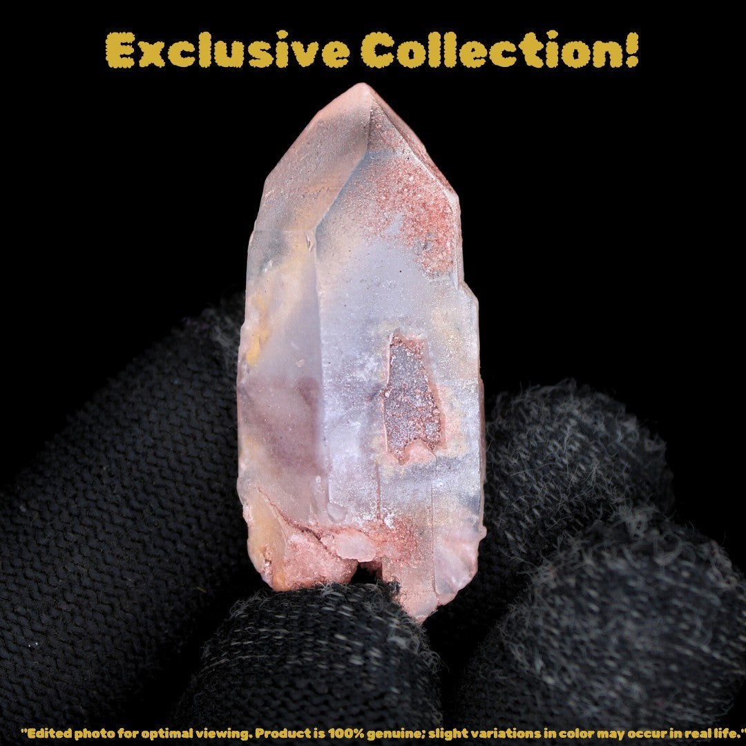 Rare Phantom Quartz Crystal 10g Mini Cabinet Specimen from India