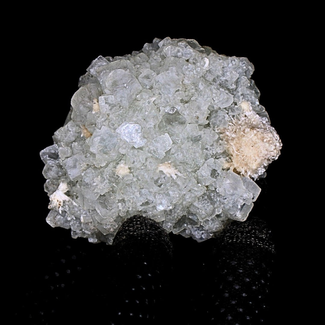 Apophyllite Heulandite Geode 122g Cabinet Specimen India Zeolite 7.5x6cm