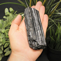JUMBO Black Tourmaline Rods Premium Rough Natural Crystal Logs