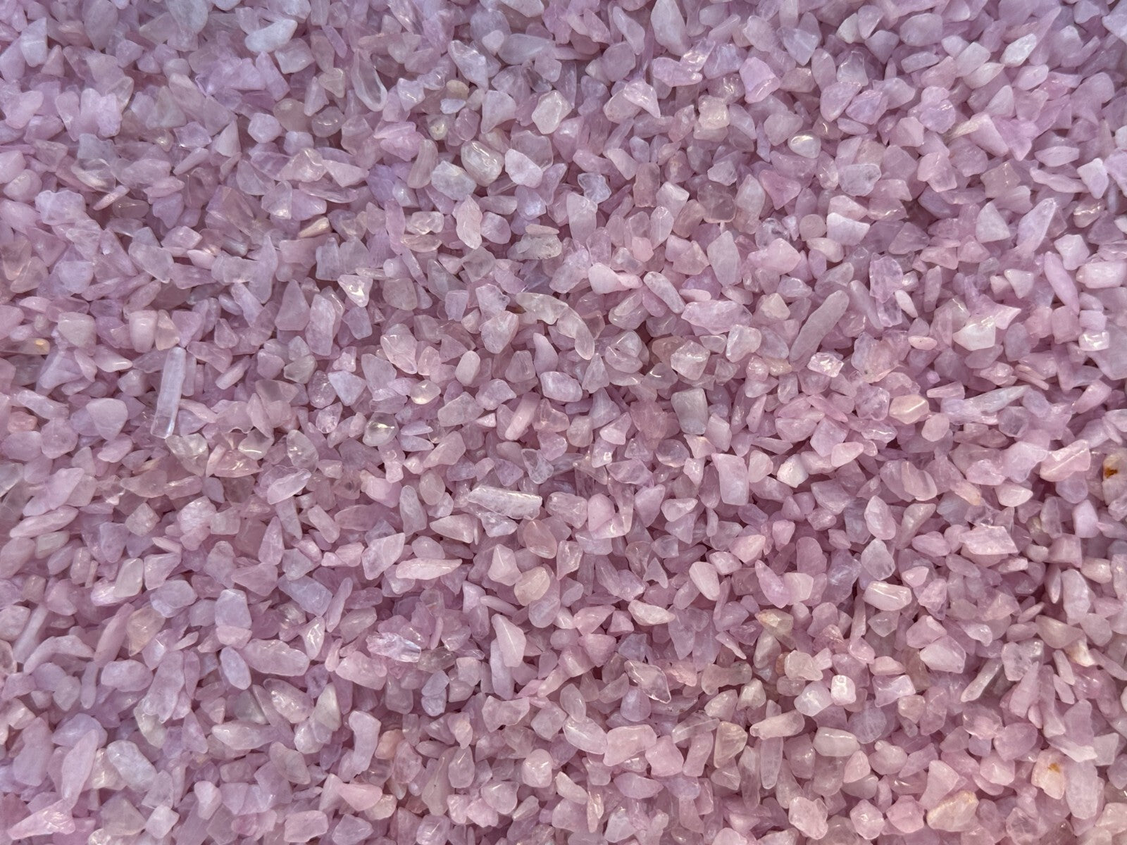 Grade A++ Rose Quartz Semi Tumbled Gemstone Mini Chips 3-8mm, Wholesale Bulk Lot